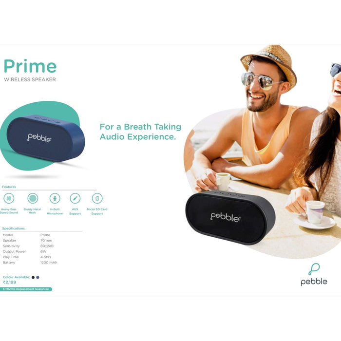 Pebble Prime Wireless Speaker