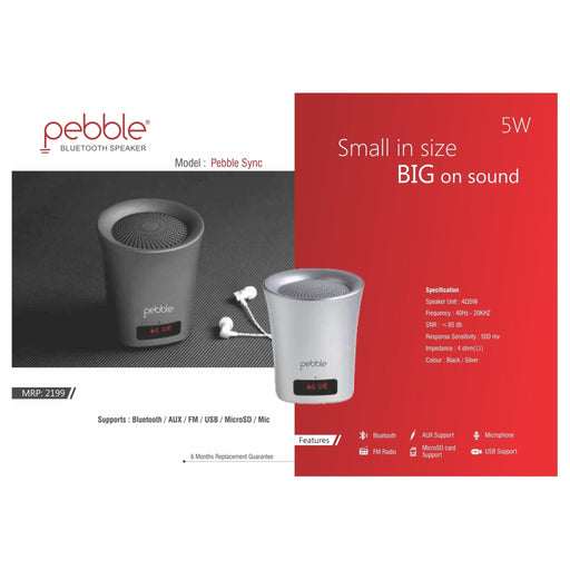 Pebble Sync Bluetooth Speaker