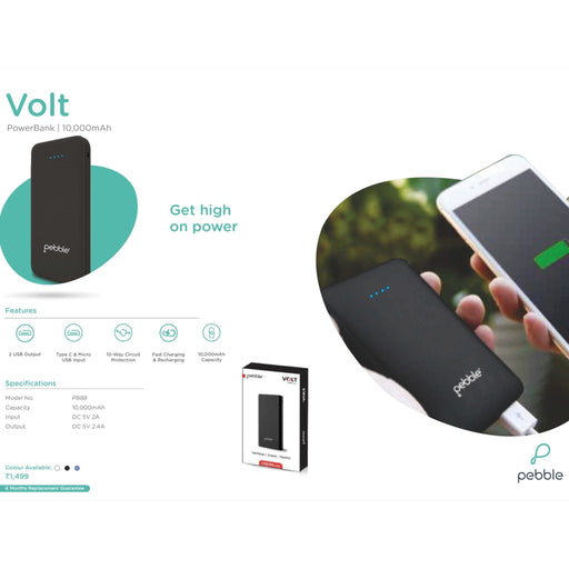 Pebble Volt PowerBank 10000 mAh