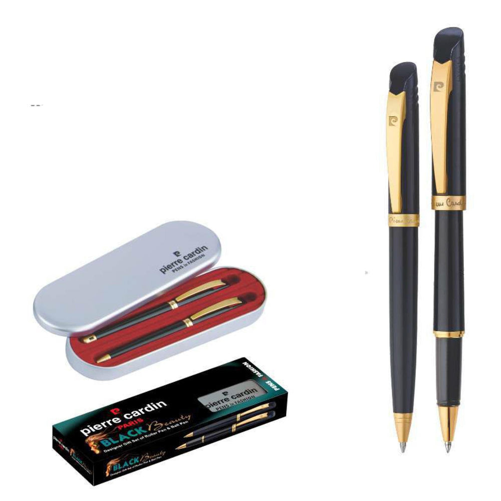 Pierre Cardin Black Beauty Set of Roller Pen & Ball Pen