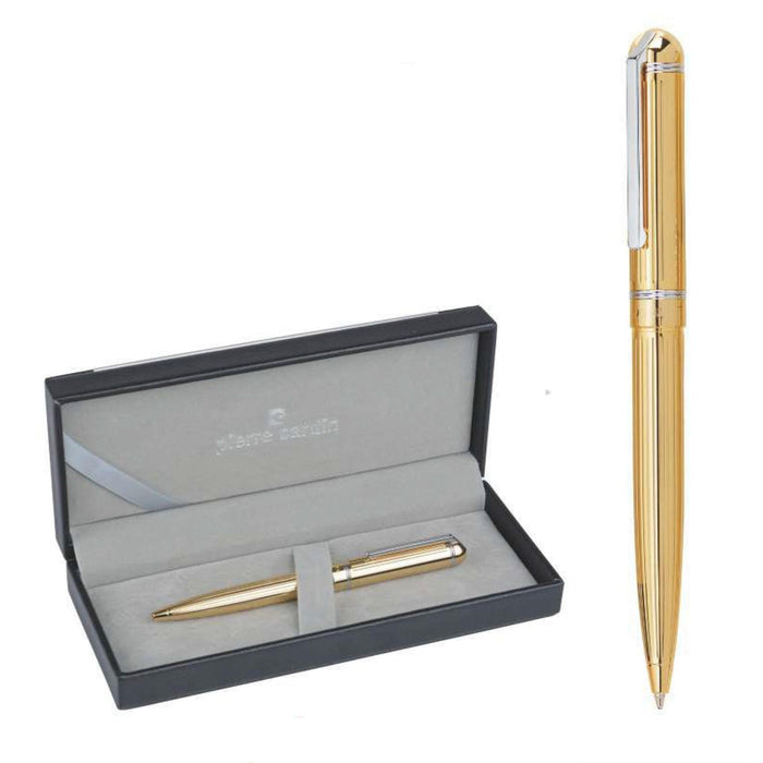 Pierre Cardin Crown Bright Gold Ball Pen