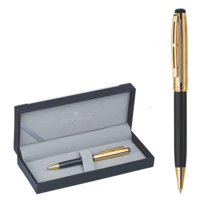 Pierre Cardin Gold Stone Black in Gold Exclusive Ball Pen