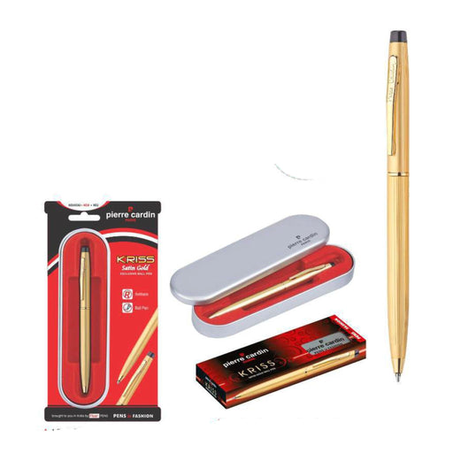 Pierre Cardin Kriss Satin Gold Ball Pen