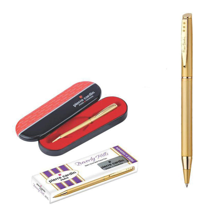 Pierre Cardin Satin Gold Ball Point Pen