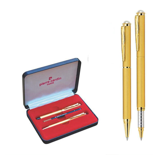 Pierre cardin Satin Gold Exclusive Set of Roller Pen & Ball Pen