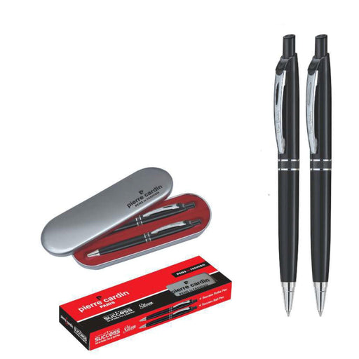Pierre Cardin Success Silver Set of Roller Pen & Ball Pen