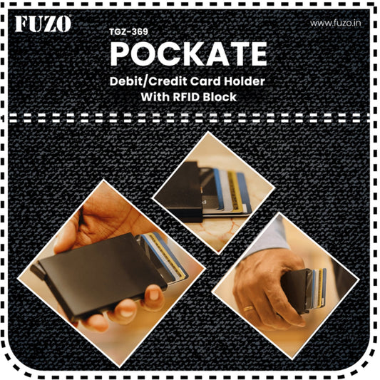 Pockate Credit Card Holder with RFID Block - TGZ-369