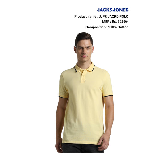 JACK & JONES - JACQUARD TIPPING POLO