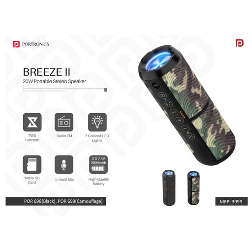 Portronics Bluetooth 4.2 True Wireless Stereo Speaker - POR 698/699