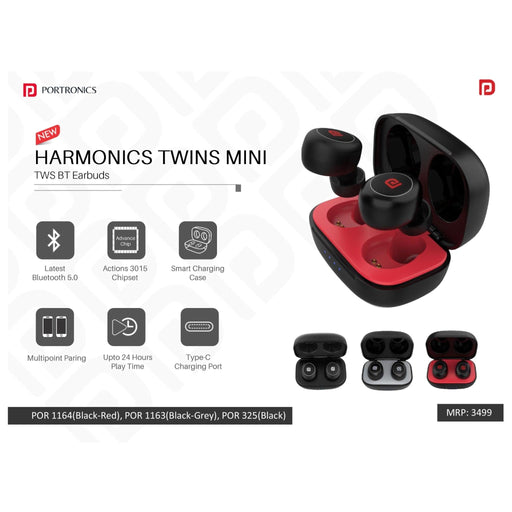 Portronics TWS BT Earbuds - POR 1164/1163/325