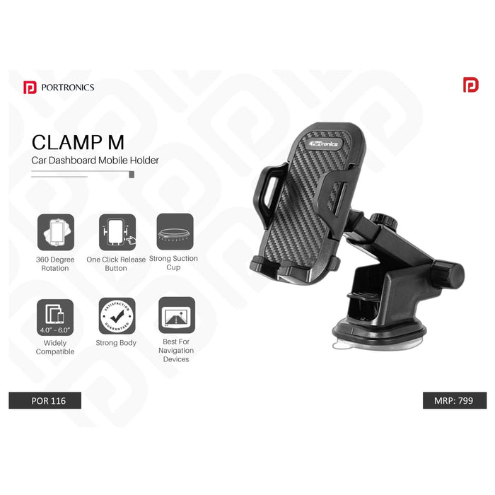 Portronics Universal Car Mobile Holder - POR 116
