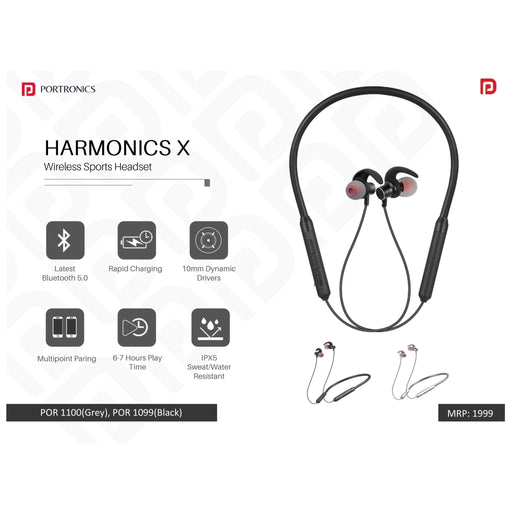 Portronics Wireless Bluetooth Headset - POR 1100/1099