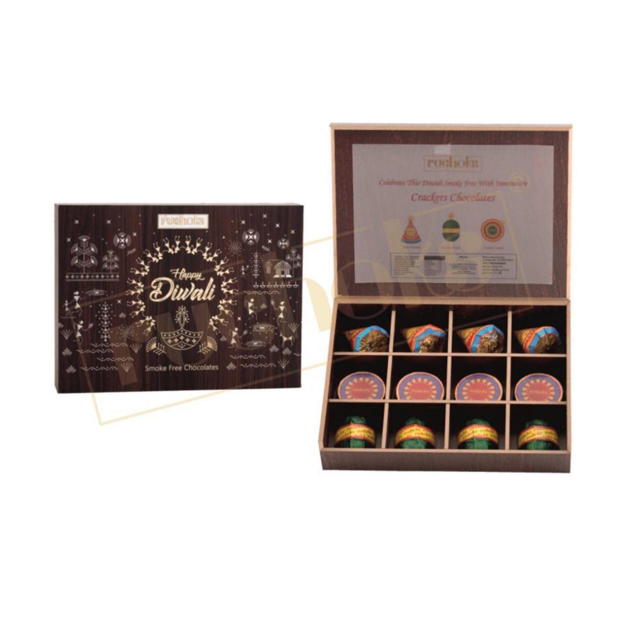 Premium Diwali Cracker in wooden - W4