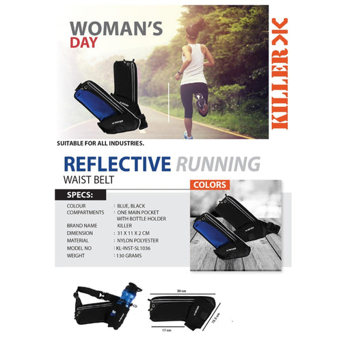 Reflective Running Waist Belt