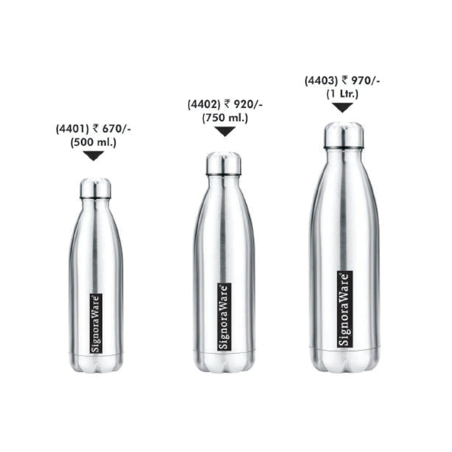 Signora Ware Aqualene Vaccum  Steel Cola Bottle