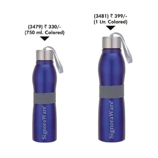 Signora Ware Mobilia Steel Water Bottle Coloured