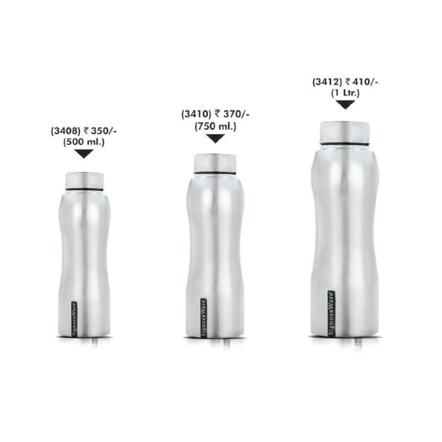 Signora Ware Oxy Steel Water Bottle - 3408/3410/3412