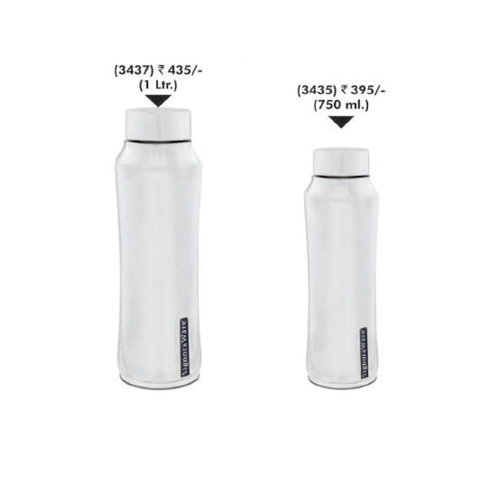 Signora Ware Rexo Steel Water Bottle Mirror Finish - 3437/3435