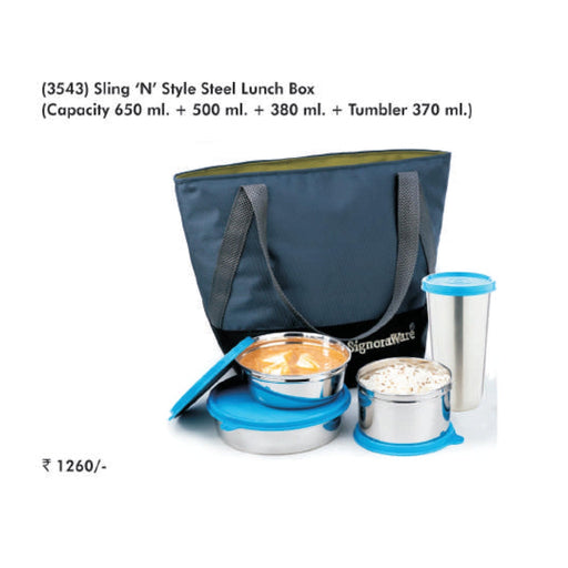 Signora Ware Sling 'N' Style Lunch Box - 3508