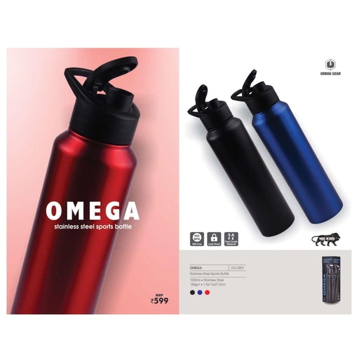Stainless Steel Sports Bottle - 1000ml - UG-DB07
