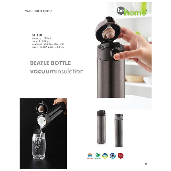 Stainless Steel Vacuum Bottle - SF 118 - 600ml