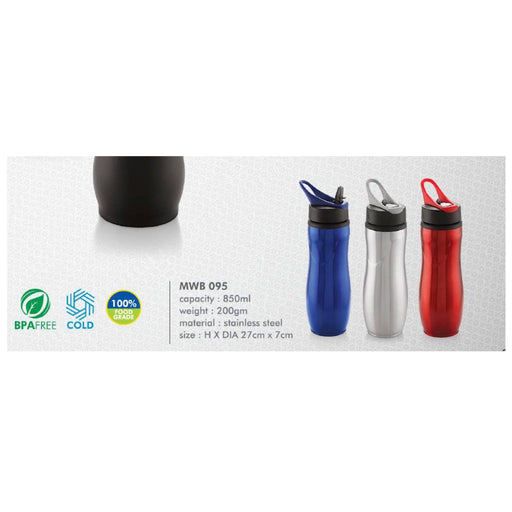 Stainless Steel Water Bottle - MWB 095 - 850ml