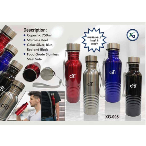 STAINLESS STEEL WITH STEEL CAP& ROPE - XG - 008