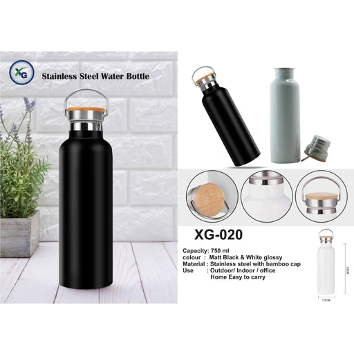 STAINLESS STEEL WITH WOOD CAP - XG - 020