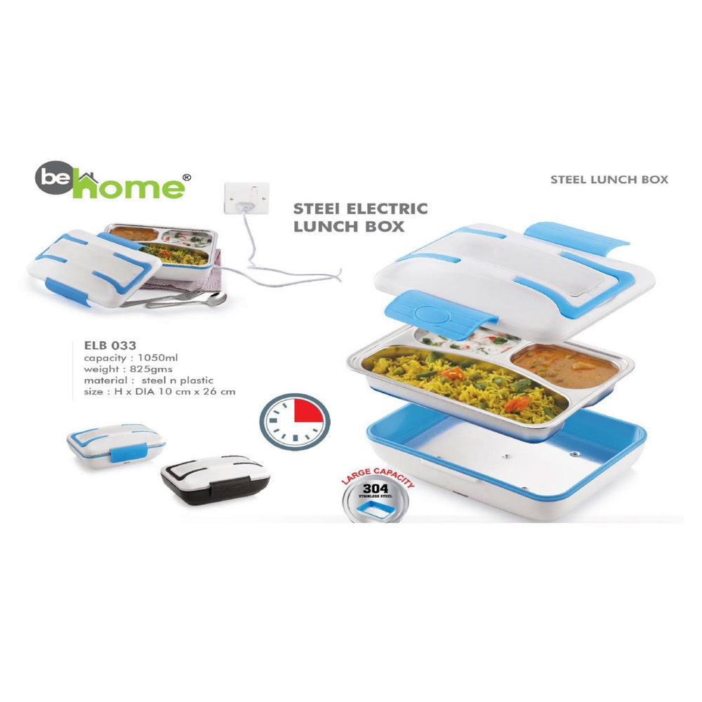 Steel n Plastic Lunch Box ELB 033 - 1050ml