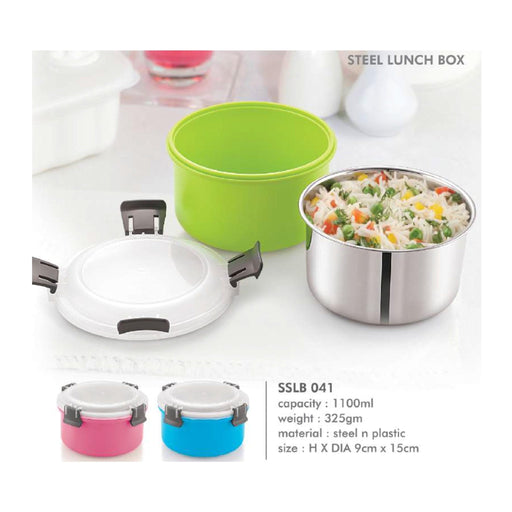 Steel n Plastic Lunch Box SSLB 041 - 1100ml