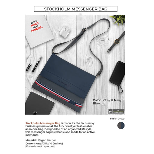 STOCKHOLM MESSENGER BAG - LEATHER BAG