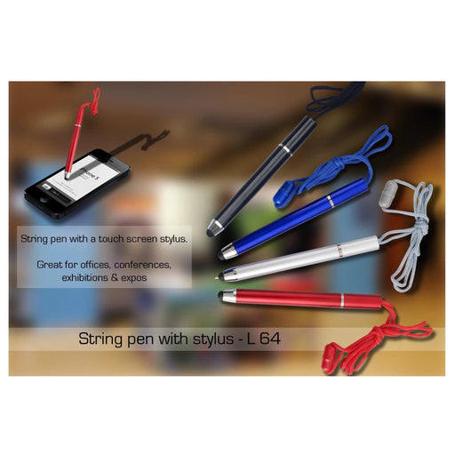 String Pen With Stylus - L 64