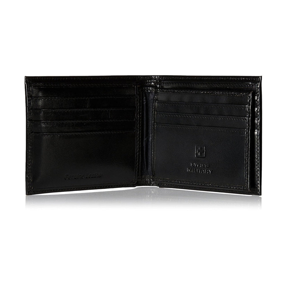 Swiss Military Black Leather Wallet (LW-1)