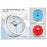 Table Clock with Silver Ring - 5" Dial - A 129