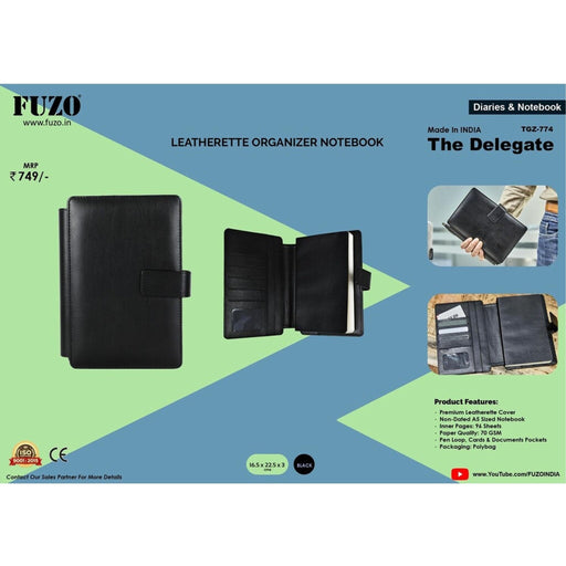 The Delegate Leatherette Organizer Notebook - TGZ-774