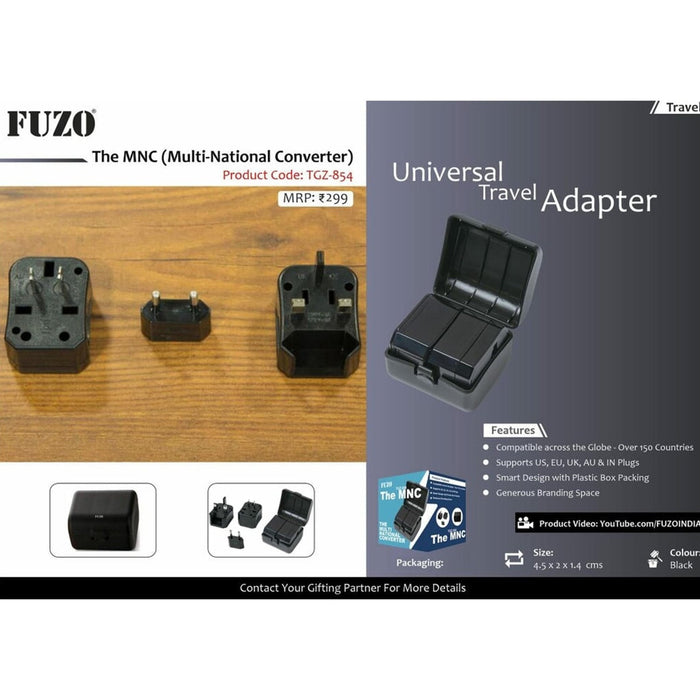 The MNC (Multi-National Converter) Universal Travel Adapter - TGZ-854
