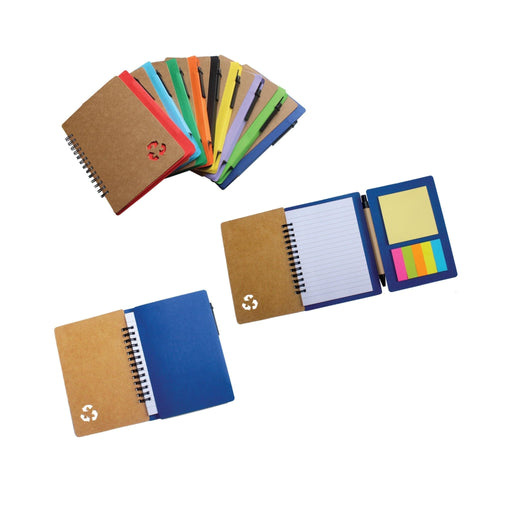 three fold wiro Sticky note pad & pen