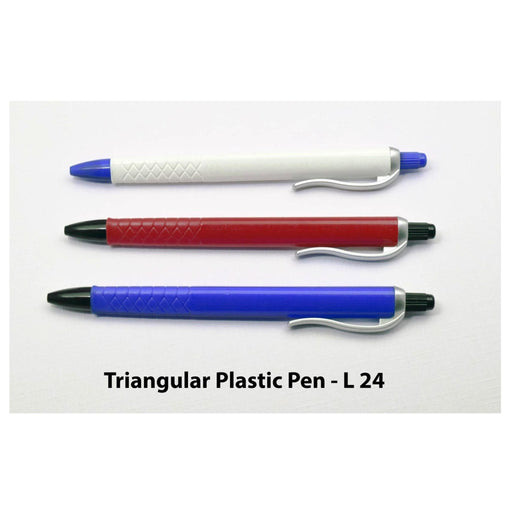 Triangular Plastic Pen  -  L 24