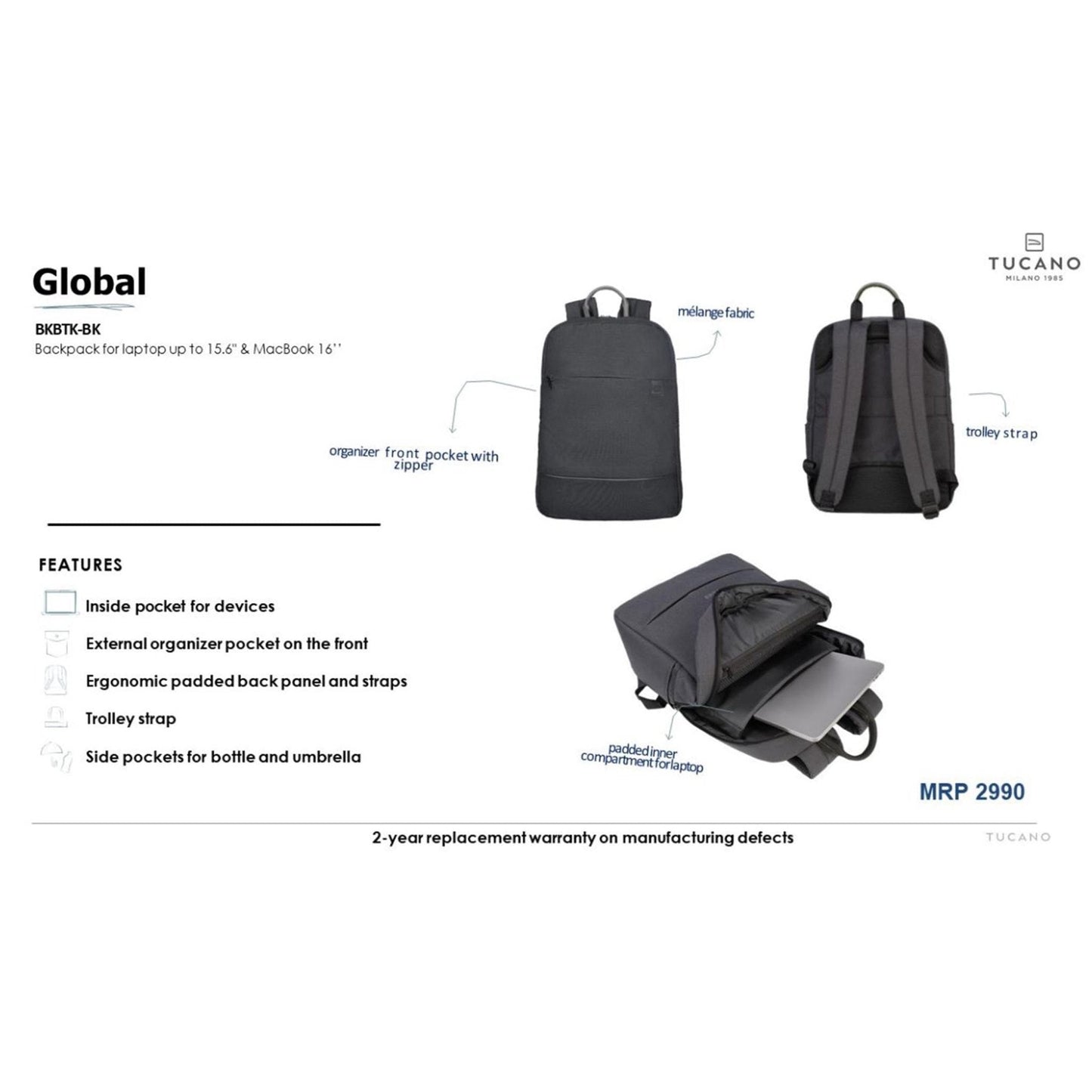 Tucano Global Laptop Bag