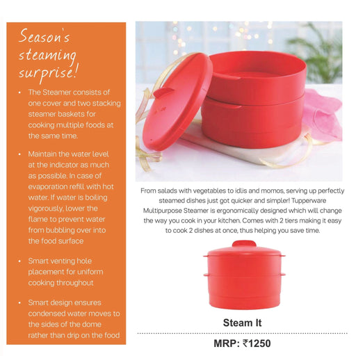 Tupperware Steam It