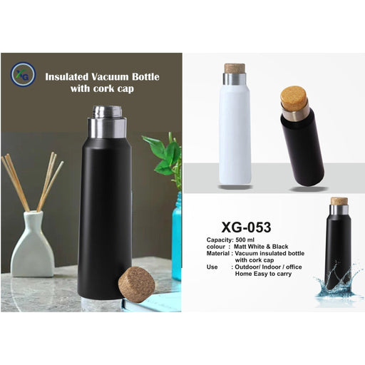 VACUUM HOT & COLD CORK CAP BOTTLE - XG - 053