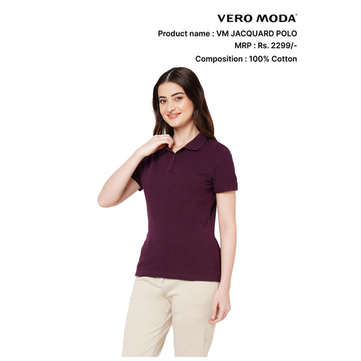 VERO MODA - JACQUARD POLO