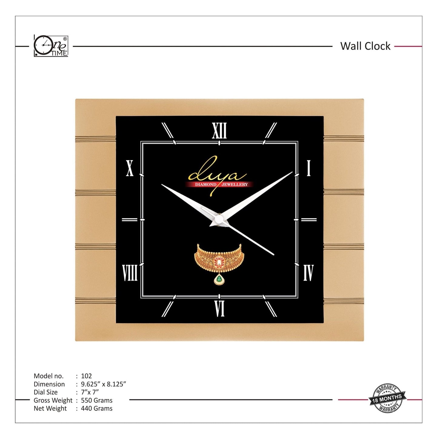 Wall Clock Pattern 102