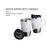 White Sipper with Handle Mug - 500ml - GM-079