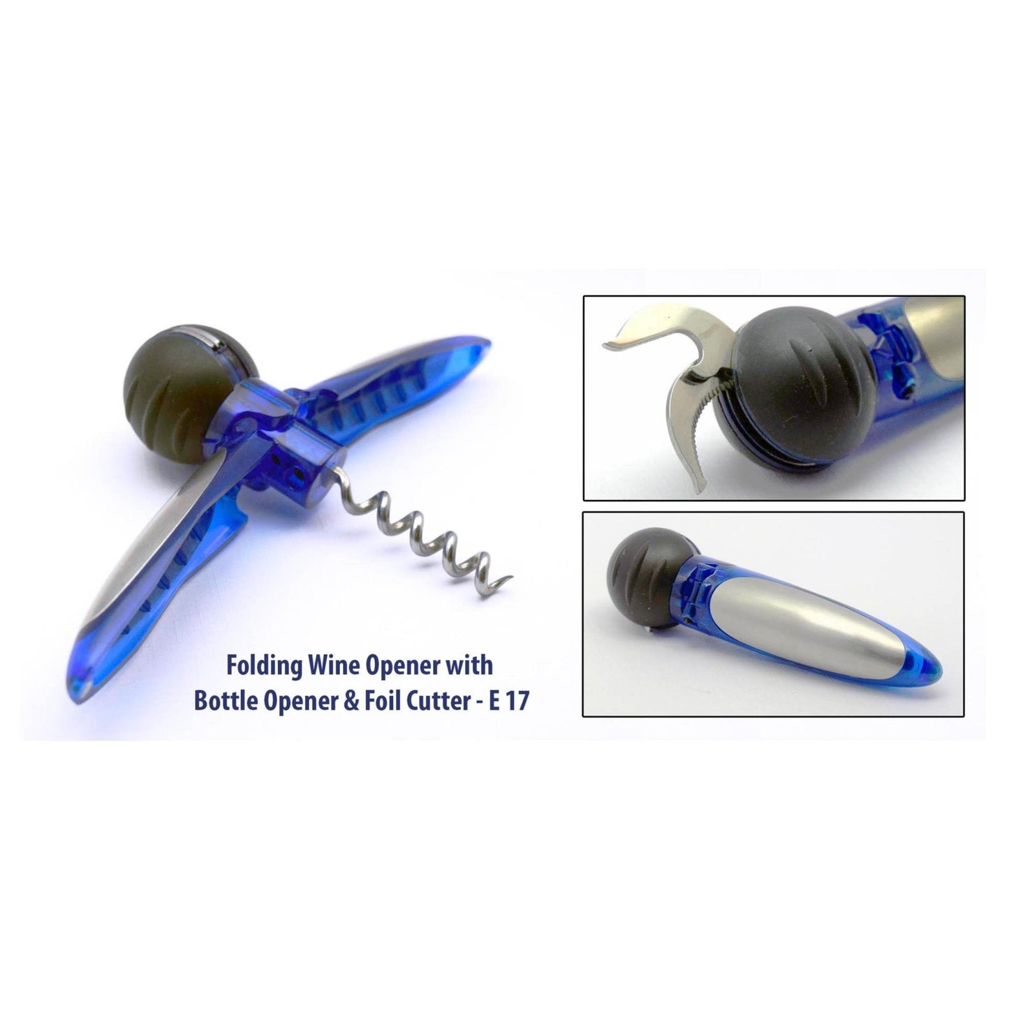 Wine Opener / Bottle Opener With Foil Cutter - E 17