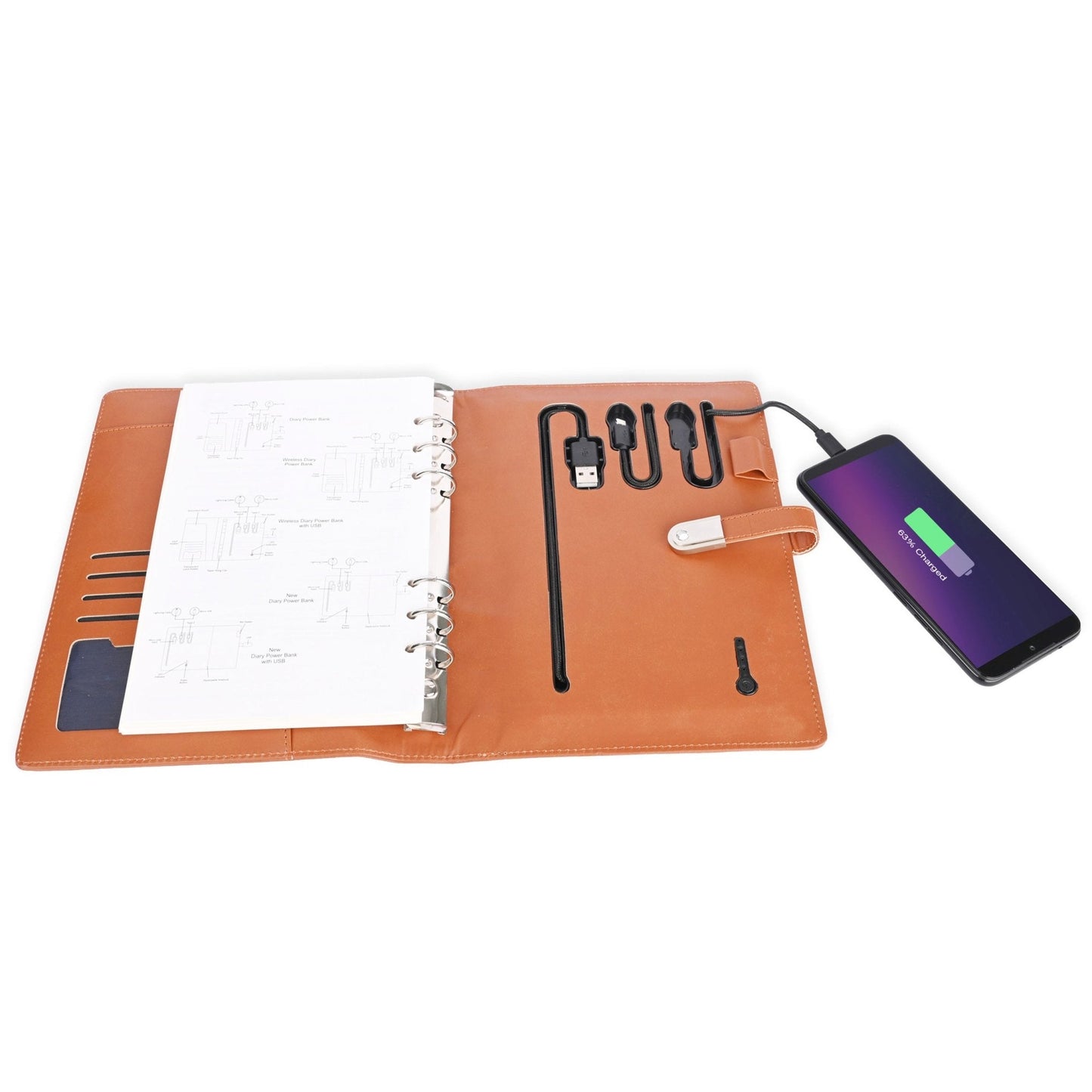 Wireless Diary Power Bank 5000 mAh 32 GB USB