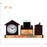 Wooden Table Clock With Pen Stand & Mobile Holder - JP 41